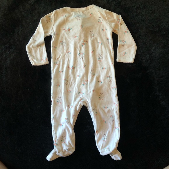 Light Rabbit Footie Pajamas - Picture 3 of 4